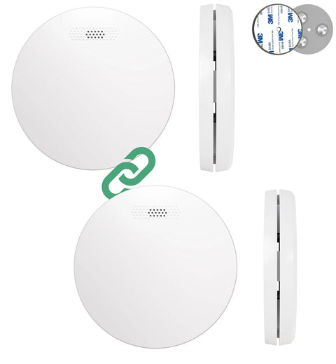 Easeware ES-1L Koppelbare Rookmelder - 2 Pack
