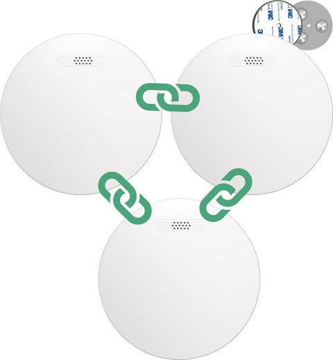 Easeware ES-1L Koppelbare Rookmelder - 3 Pack